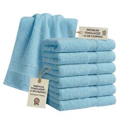 Sada 6 ks prémiových uterákov 70x140 cm Modrá PTSZ-09