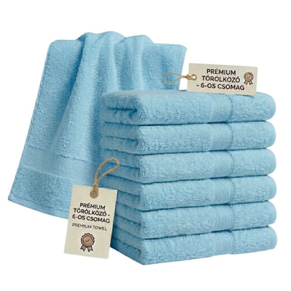 Sada 6 ks prémiových uterákov 70x140 cm Modrá PTSZ-09