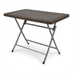   Záhradný jedálenský stôl Anadolu 3D Rattan – antracitový PVC-RAT-08