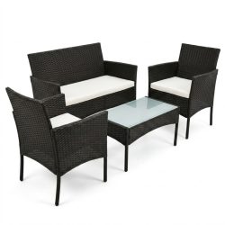   Moderná ratanová záhradná súprava – 4-dielna PVC-RAT-19