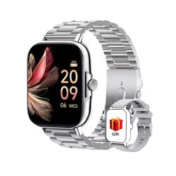   HD inteligentné športové hodinky – so strieborným remienkom QC8431496-6