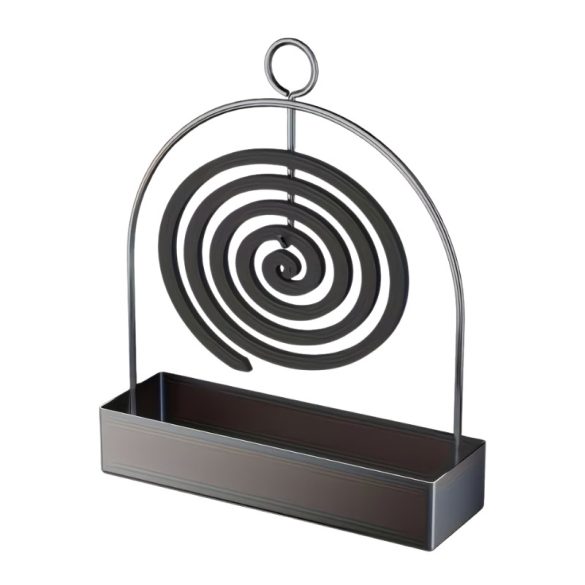 Držiak na kovovú spirálu proti komárom s dekoratívnym popolníkom QD8864769