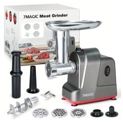   Elektrický mlynček na mäso s 3 mlecími kotúčmi, nadstavcami na klobásy a pečivo QE718209