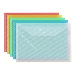 10 ks vystužených priehľadných zložiek A4 QF306685