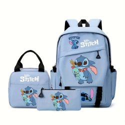 3-dielna sada batohov Stitch Rainbow – modrá QJ1757416-K