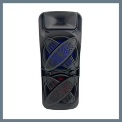   Bluetooth reproduktor s digitálnym displejom, káblovým mikrofónom a diaľkovým ovládačom QL-8806