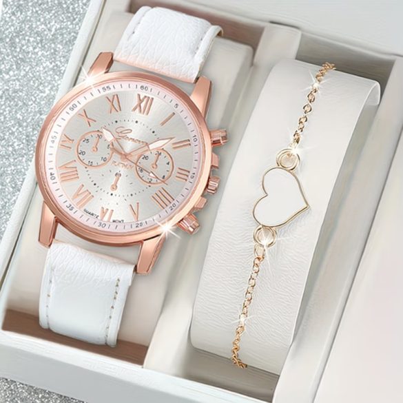 Dámske quartzové hodinky v módnej sade s náramkom QM3157943