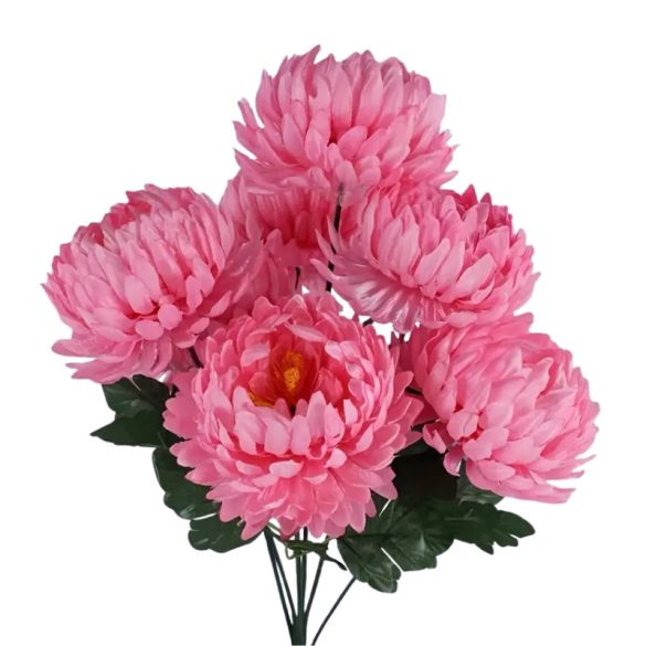 Umelá chryzantéma ružová 1 kus QP4504827-2