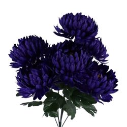 Umelá chryzantéma tmavofialová 1 kus QP4504827-7