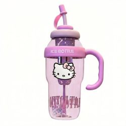   Hello Kitty Levanduľová fialová fľaša na vodu QR3494598-L