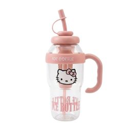 Hello Kitty Klasická ružová fľaša na vodu QR3494598-P