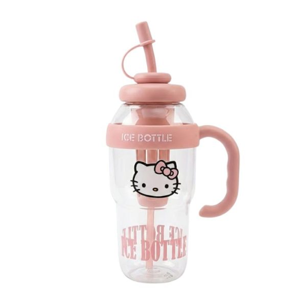 Hello Kitty Klasická ružová fľaša na vodu QR3494598-P