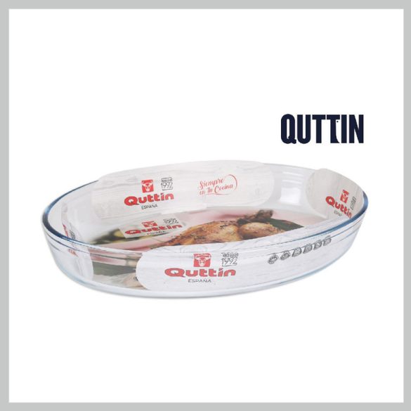 Oválna sklenená zapekacia misa QT-8890363R