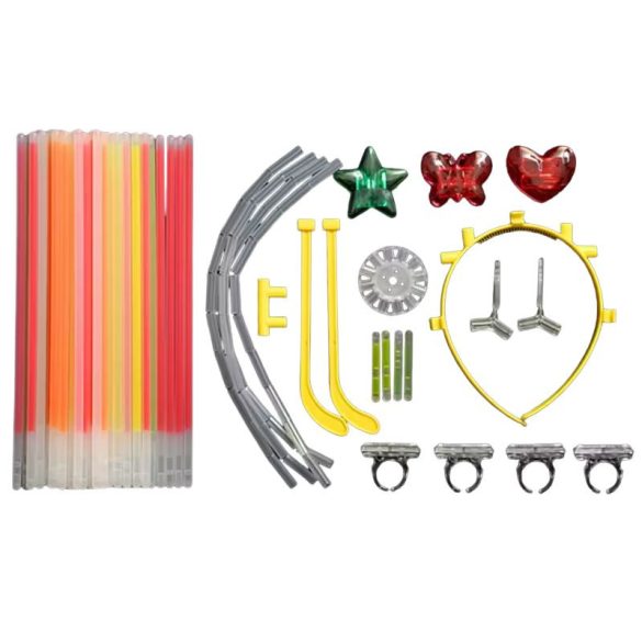 158-dielna sada neónových svietiacich tyčiniek QT7374731