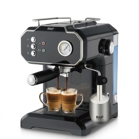 Pákový kávovar RAF s napenovačom mlieka – 850 W, 2 litre R.104B