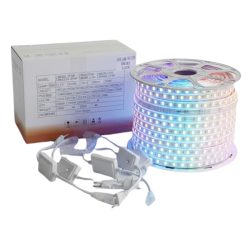 Sada RGB LED svetelných káblov – 100 metrov 220 V RGB100