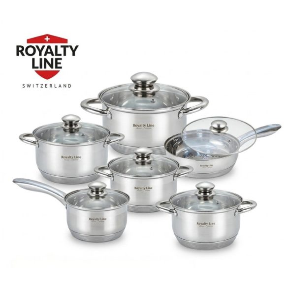 Sada riadu Royalty Line, 12-dielna, z nehrdzavejúcej ocele RL-12EK