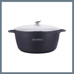   Hrnce Royalty Line so skleneným vekom a mramorovým povrchom RL-BS36M