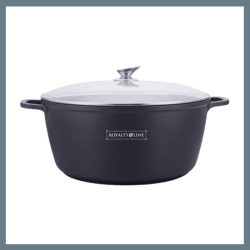   Hrnce Royalty Line so skleneným vekom a mramorovým povrchom RL-BS40M