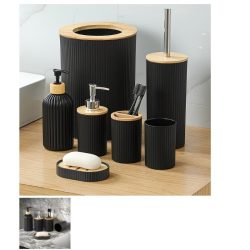 Moderná čierna kúpeľňová sada RM5438642