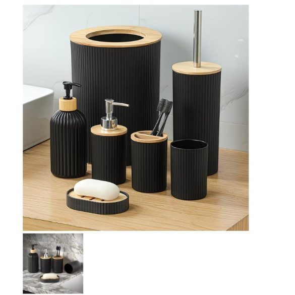 Moderná čierna kúpeľňová sada RM5438642