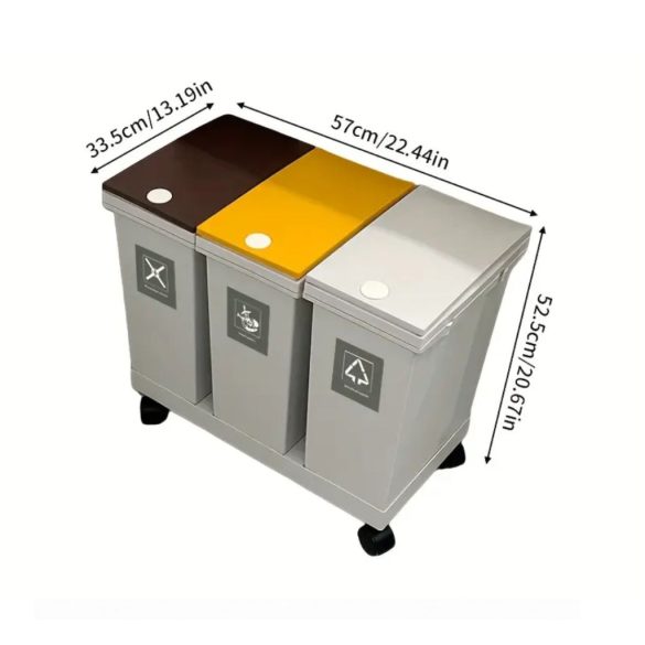 Kuchynský odpadkový kôš s veľkou kapacitou – RP3471028, 60 l