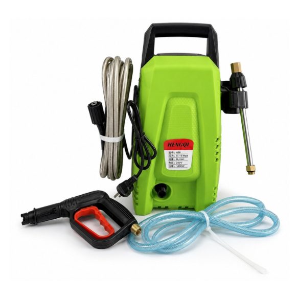 Elektrická vysokotlaková umývačka HENGQI – 1600 W, s hadicou a striekacou pištoľou RX-12