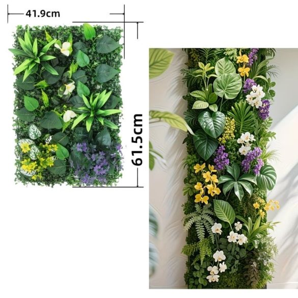Realistický umelý rastlinný panel 61,5x41,9cm RY3940285