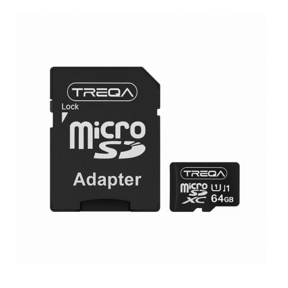 Pamäťová karta TREQA microSDXC s adaptérom – 64 GB SD-12-2