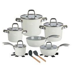   14-dielna sada riadu Spinning Aluminum v krémovej farbe SH-CC4014CR