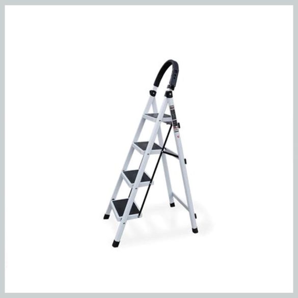 4-stupňový rebrík pre domácnosť, biely SLH1350