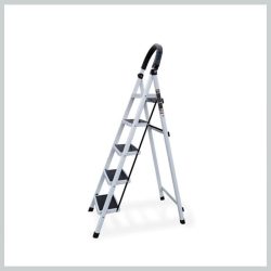 5 stupňový rebrík pre domácnosť, biely SLH1367