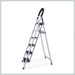 Šesťstupňový rebrík pre domácnosť, biely SLH1374