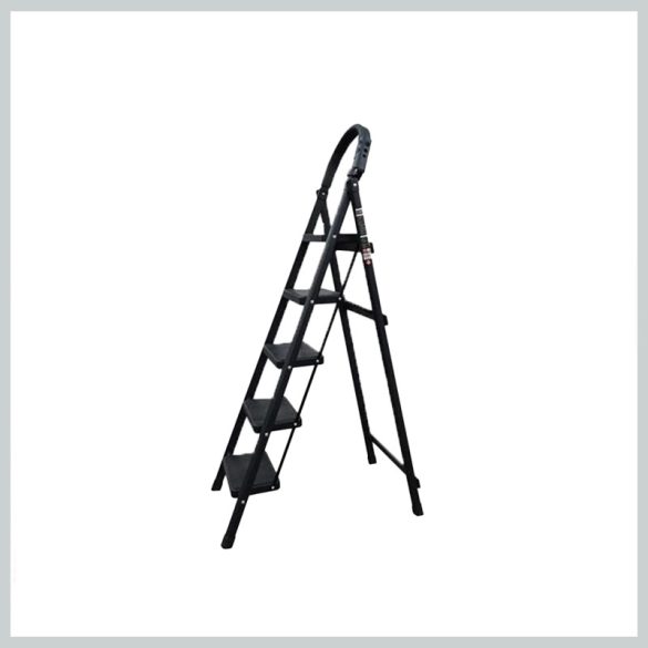 5 stupňový rebrík pre domácnosť, čierny SLH1398