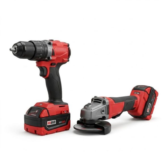 M88 FEUL akumulátorová bezuhlíková vŕtačka a súprava uhlovej brúsky SM-4221