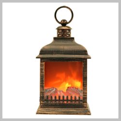 Krb v tvare lampáša, hnedý, 15x15x26 cm, SP-45