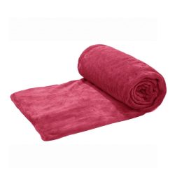 Tmavoružová plyšová deka SP-SR200 200 x 230 cm