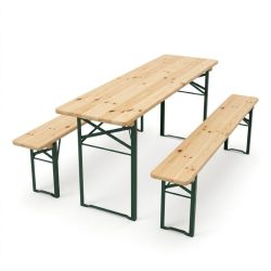 Skladací drevený pivný stôl – 220 x 50 cm SP220X50