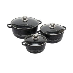   Sada riadu Silver Royal Diamond s nepriľnavým povrchom (3 ks) (čierna) SR-3030-F