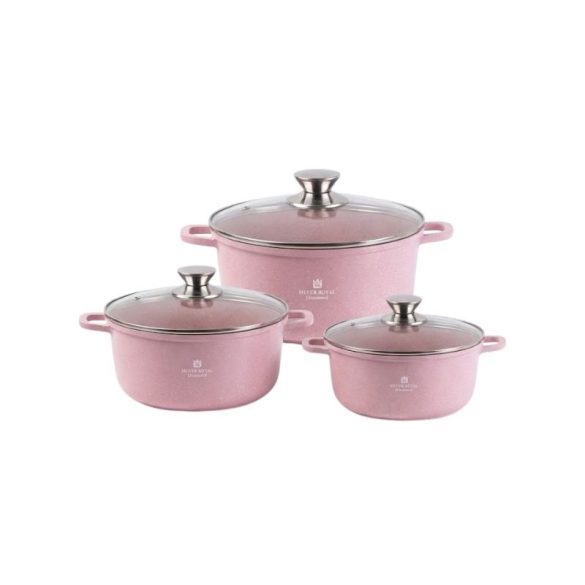 Sada riadu Silver Royal Diamond s nepriľnavým povrchom (3 ks) (ružová) SR-3030-R