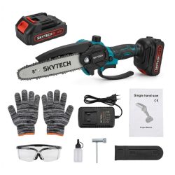   Skytech akumulátorová mini reťazová píla 8", 48 V, s 2 akumulátormi ST-1055