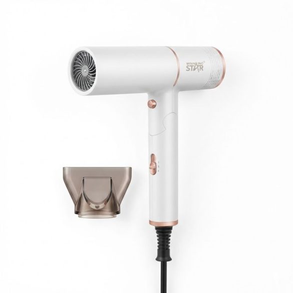 Winning Star Skladací cestovný sušič vlasov – Biela/Ružové zlato ST-5738