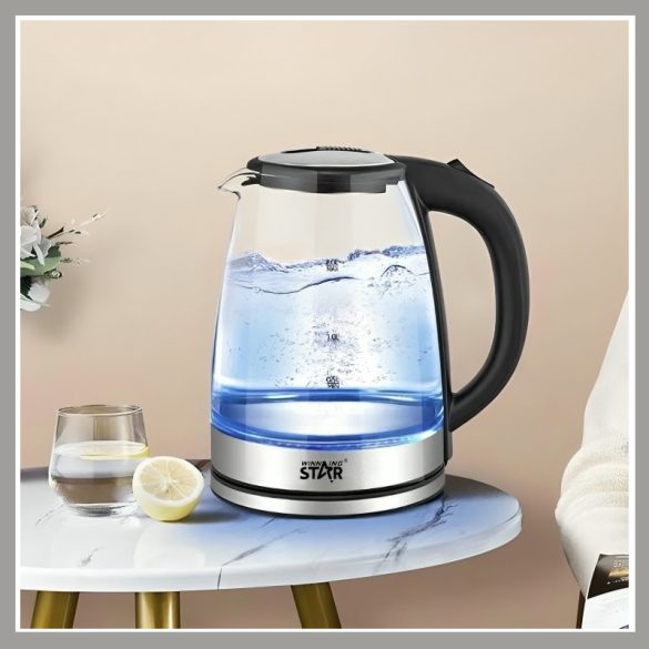 Elektrická sklenená rýchlovarná kanvica WINNING STAR ST-6017