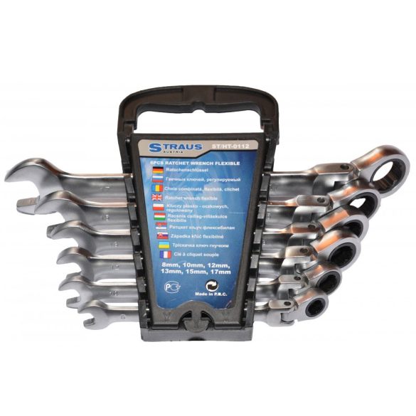 Sada 6 ks otvorených kľúčov Straus