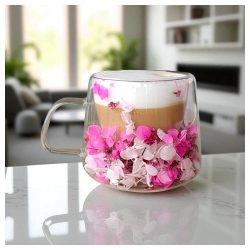 Thermo Pohár s kvetinovým dizajnom – 180 ml SZK188