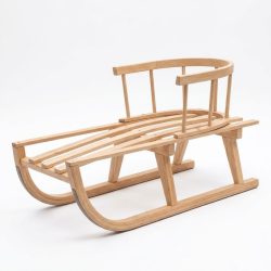 Drevené sane s operadlom SZNK1