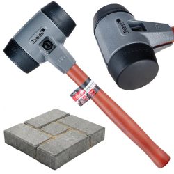   Gumené kladivo Tvardy na pokládku dlažby 80 mm – s mäkkou hlavou T00411