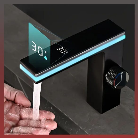 Moderná čierna batéria s LCD displejom TB1300902