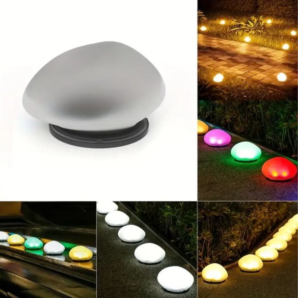 Dekoratívna LED kamenná lampa do exteriéru – 2 ks solárne osvetlenie vo viacerých farbách TC2915658