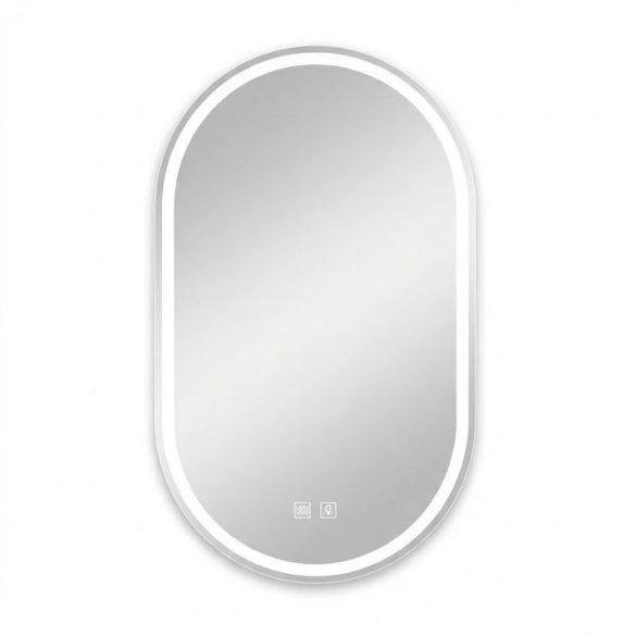 Inteligentné oválne LED kúpeľňové zrkadlo – moderná elegancia a funkčný dizajn TE3970138